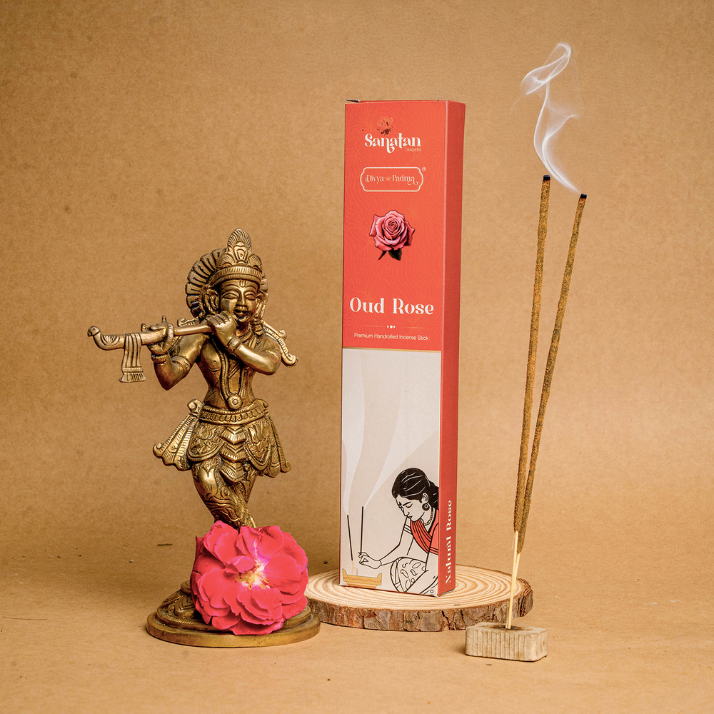 Oud Rose Incense Sticks - Diameter: 2-3 Millimeter (Mm)