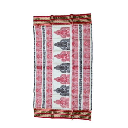 Tasar Matka Cotton Border Work Saree - Color: White