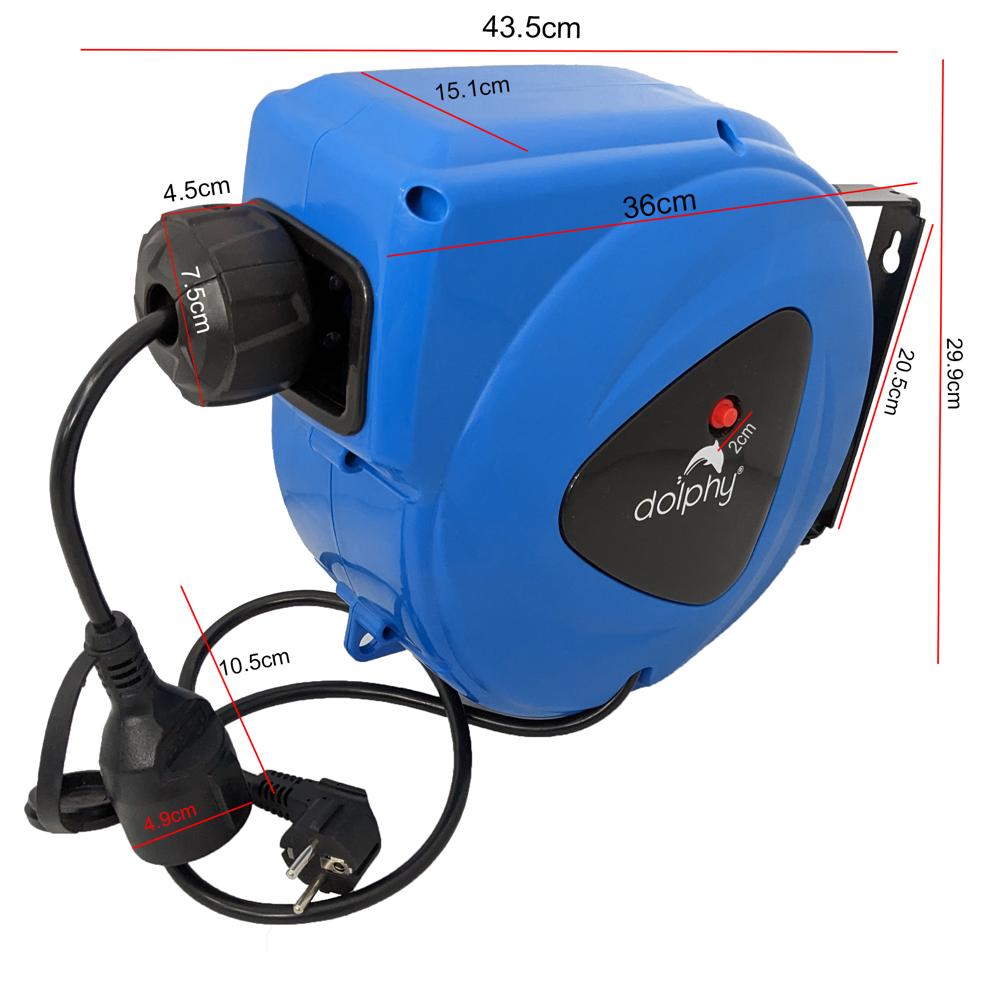 Extension Cord Reel - Color: Blue
