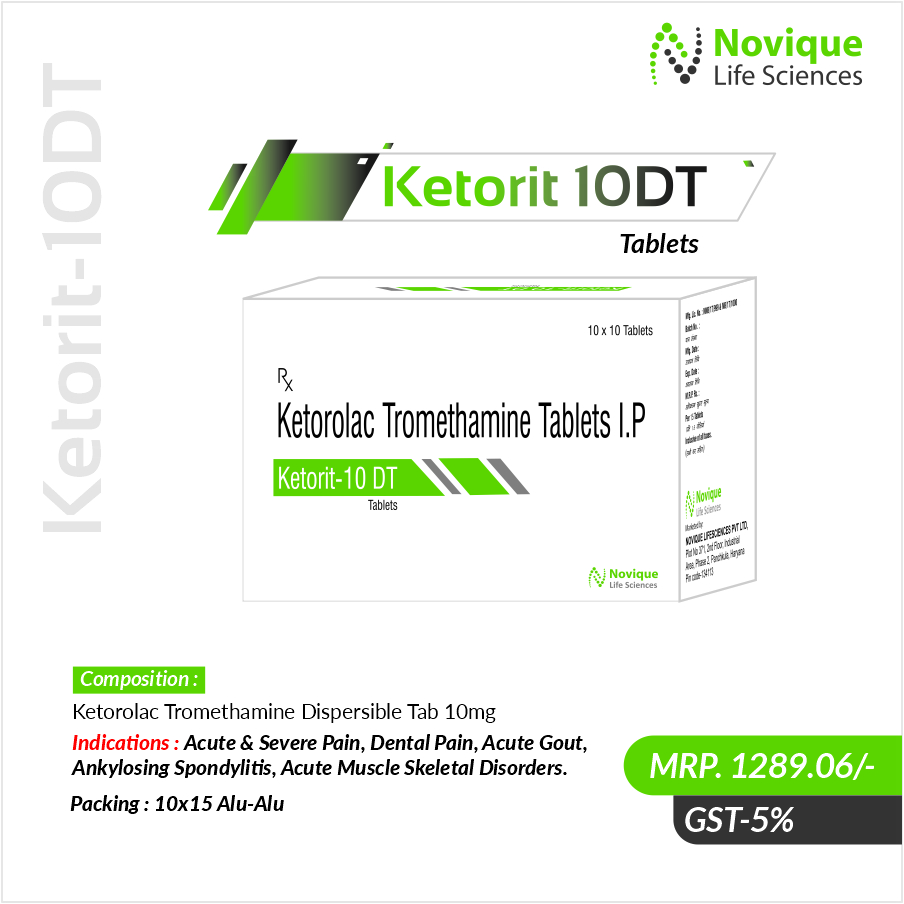 Ketorolac Tromethamine Dispersible Tab 10mg