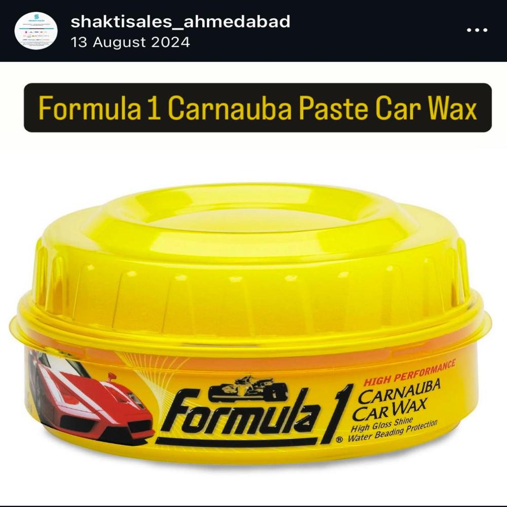 Formula 1 Carnauba Car Wax Polish - Application: Metal