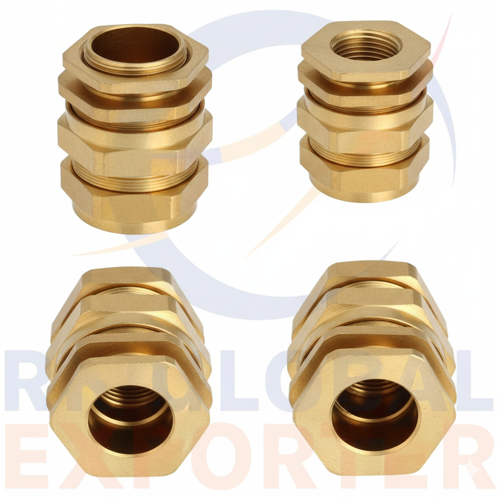 40l Cw 4pt Brass Cable Glands - Color: Golden