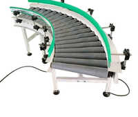 Motorized Drive Roller Conveyor - Color: White & Green