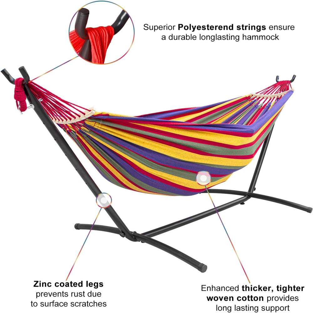 8 Feet Hammock With Stand Set