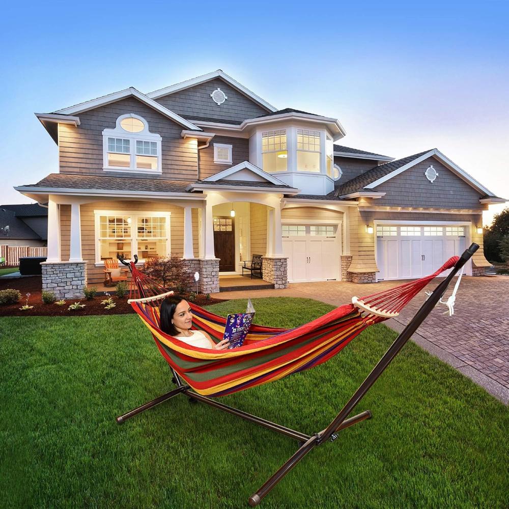 8 Feet Hammock With Stand Set