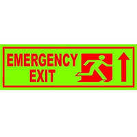 Emergency Exit Vinyl Sticker
