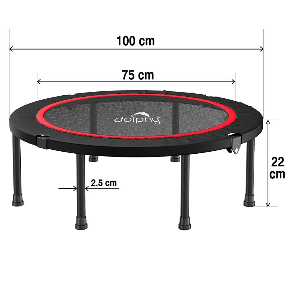 Foldable Mini Trampoline - Frame Material: Steel