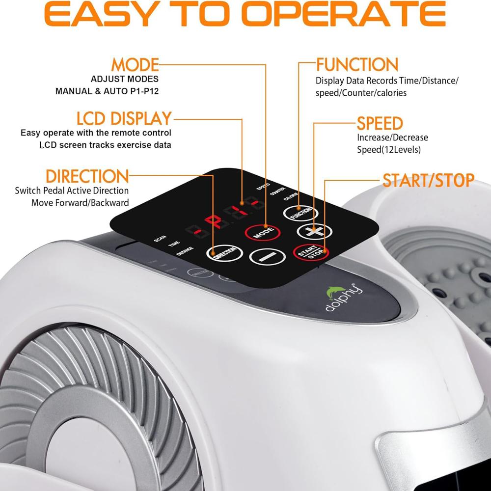 Dolphy Automatic Under Desk Elliptical  Machine