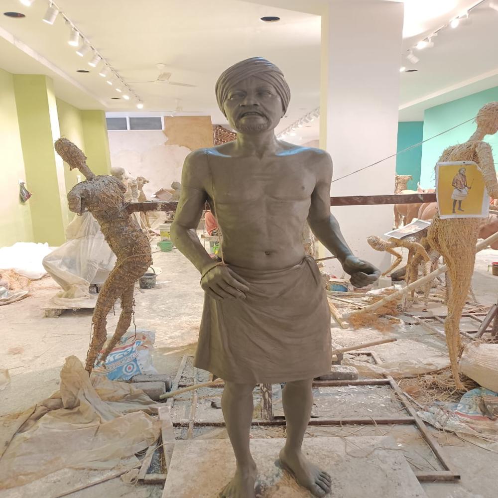 FRP Human standing statue