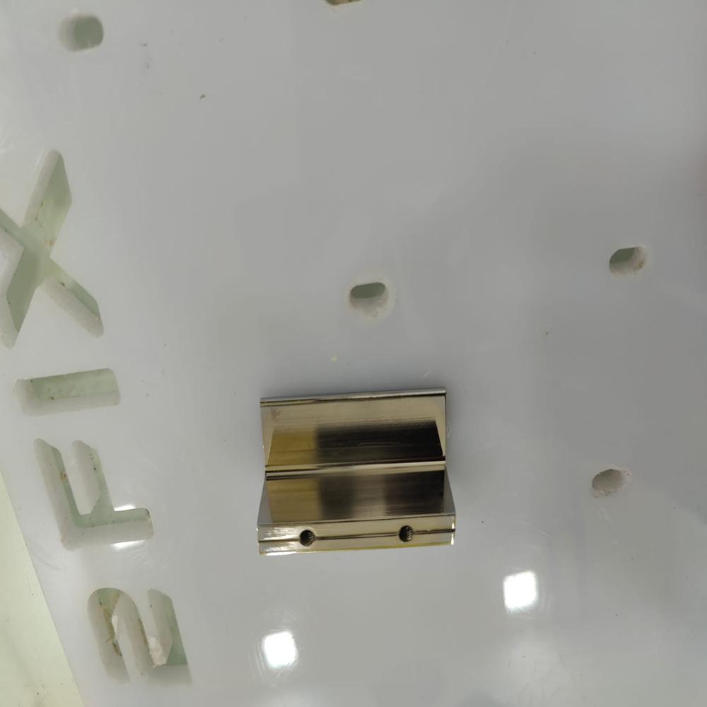 2 Inch Silver Nickson L Knob - Color: As Per Availability