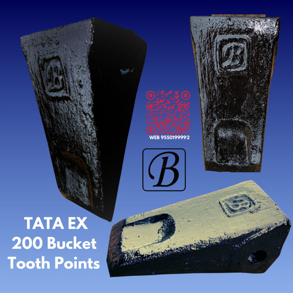 Komatsu Pc 70 Rc Tooth Points - Color: Black