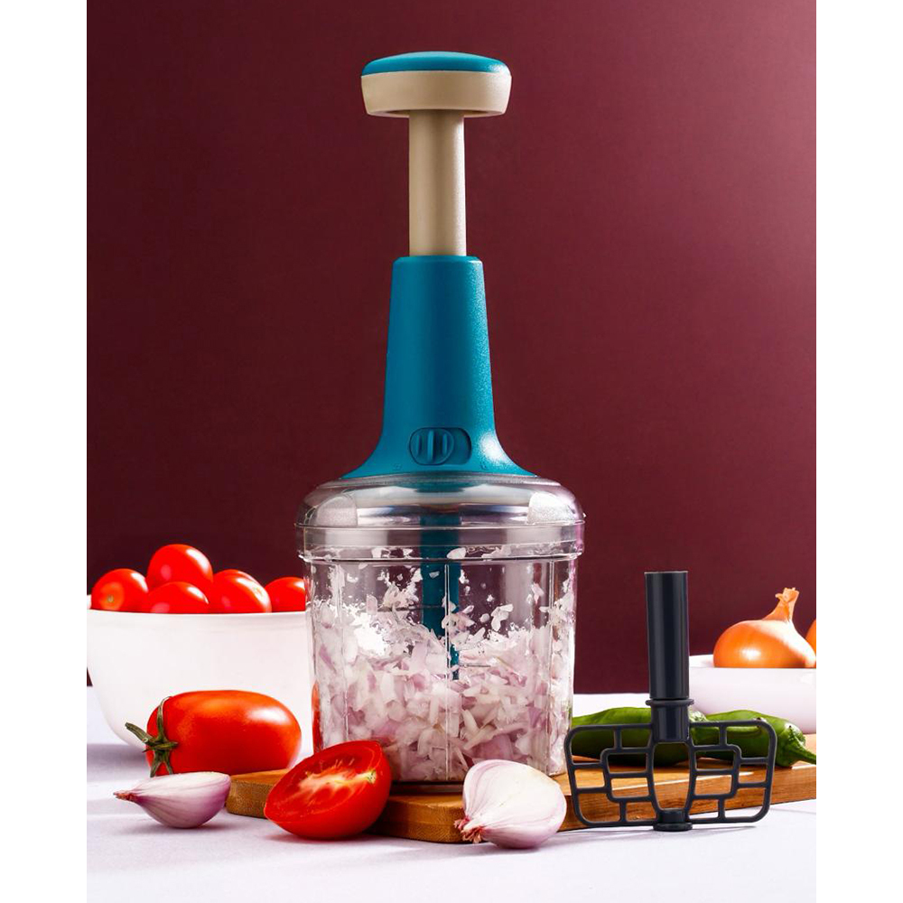 Vegetable Push Chopper For Kitchen - Color: Different Available