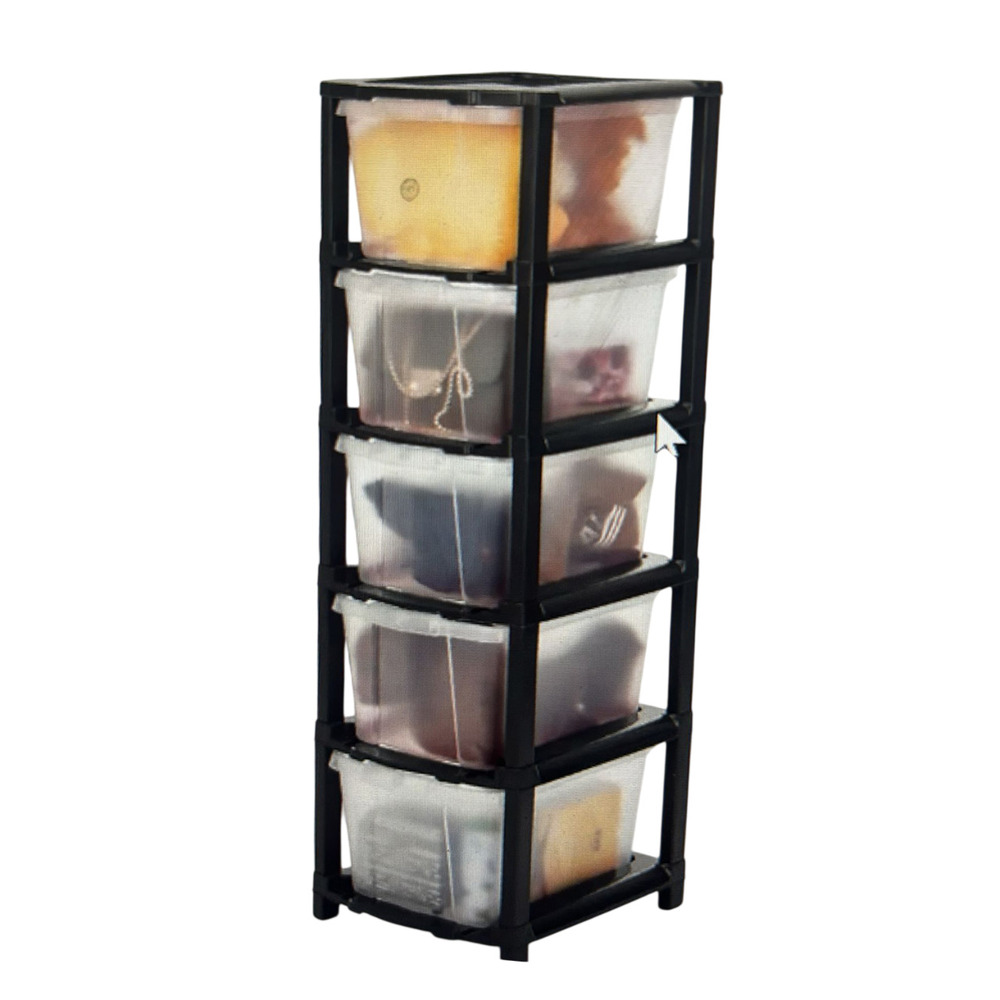 Black Classic Drawer Storage Box - Color: Different Available