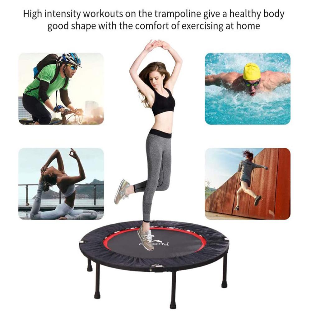 Foldable Mini Trampoline - Frame Material: Steel