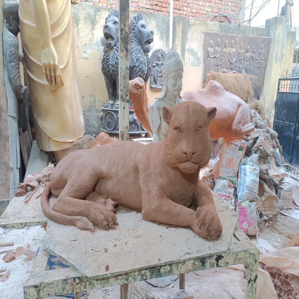 Animal Tiger FRP statue