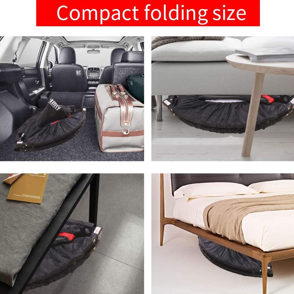 Portable & Foldable Trampoline With Adjustable Handrail - Application: Cardio