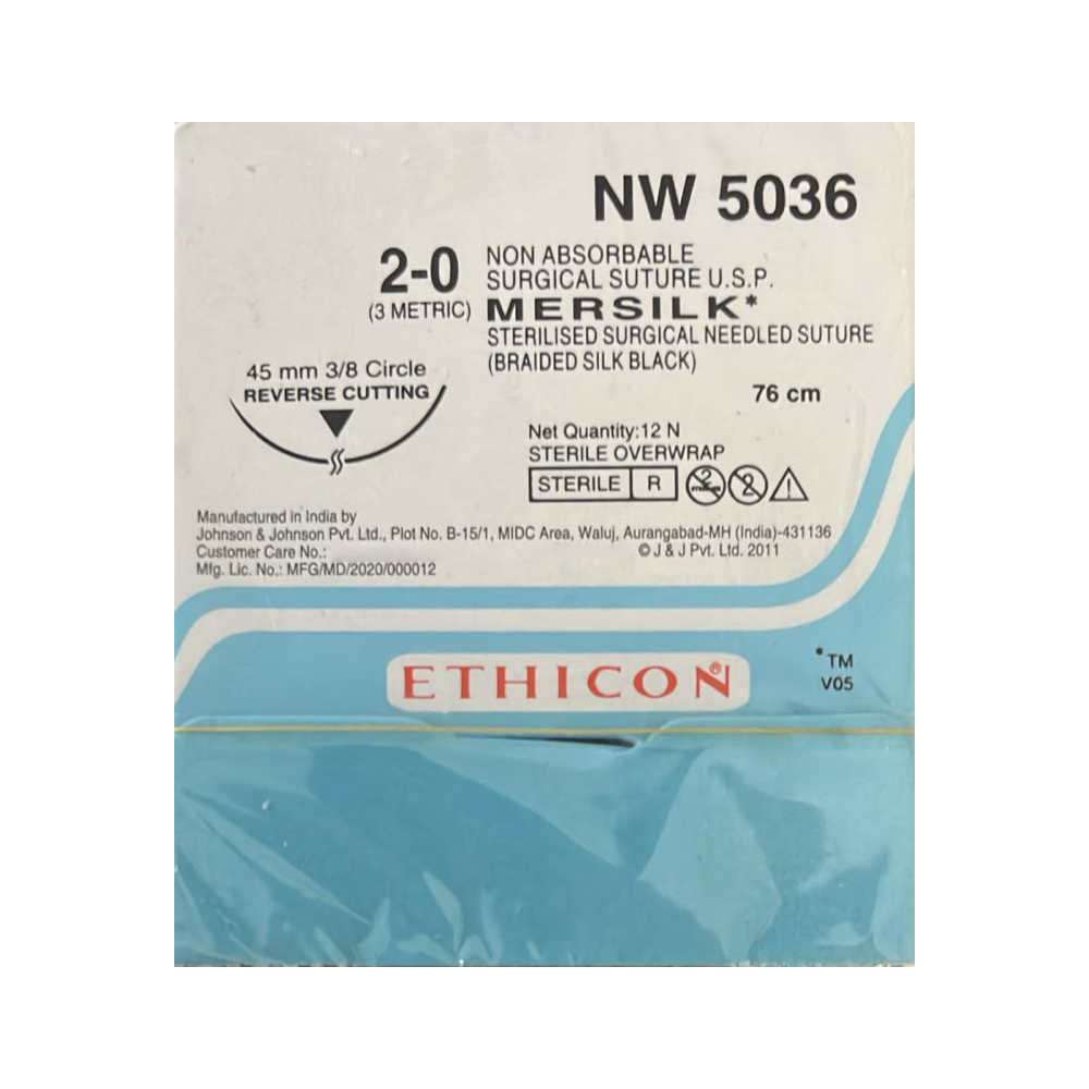 Mersilk Nw5036 Silk Non Absorbable Surgical Sutures - Feature: Disposable