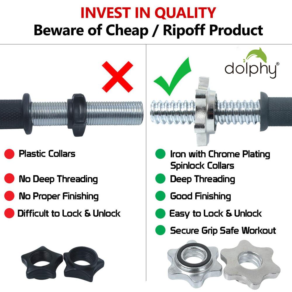 Dolphy 30kg Chrome Iron Adjustable Fitness Dumbbell Set