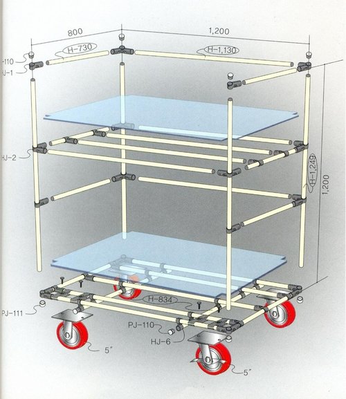 एल्यूमिनियम ट्रॉली