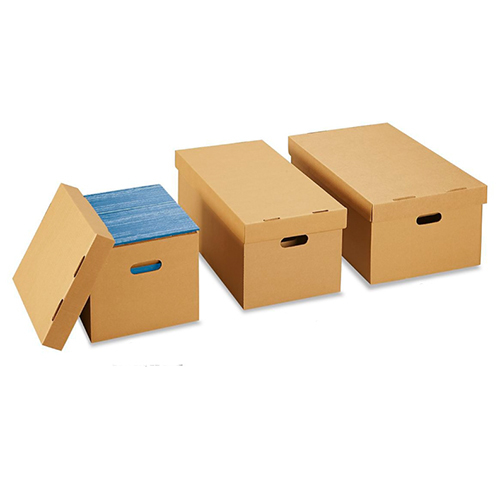 Storage File Boxes - Color: Brown