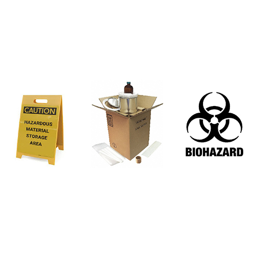 Hazard Material Boxes - Color: Brown