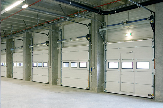 Sectional Door - Color: Chocolate Brown/White