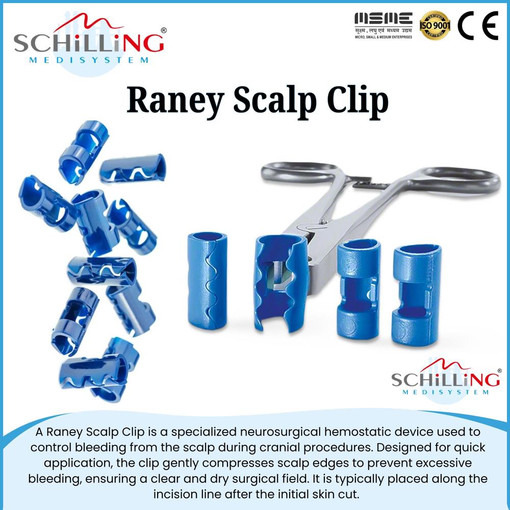 Schilling Raney Scalp Clip - Application: Hospital