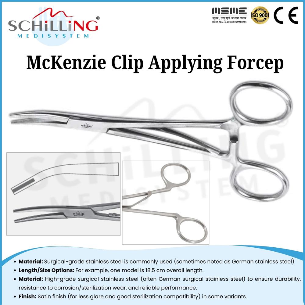 Schilling McKenzie Clip Applying Forcep