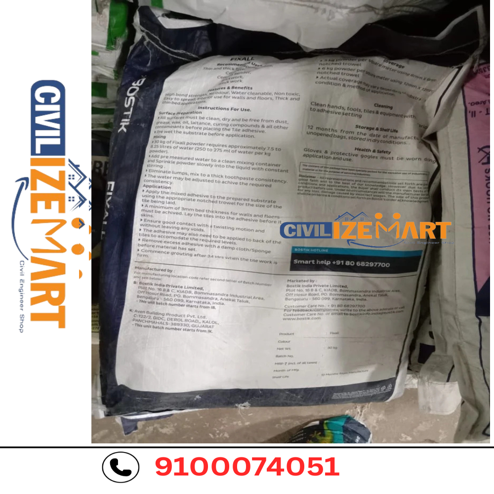 GREY TLE ADHESIVE FOR CERAMIC & VITRIFIED TILES (30 KG)