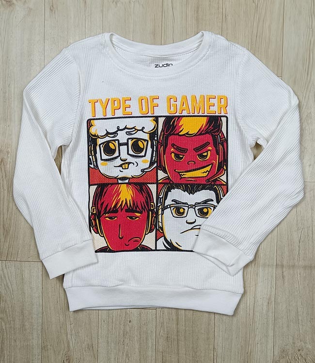 Boys Long Sleeve Waffle T-Shirt