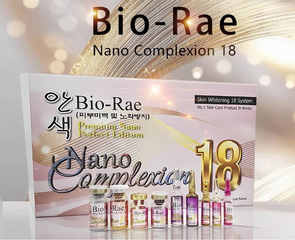 Bio Rae Nano Complexion 18 Skin Whitening Glutathione Injection