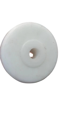 6 Inch Nylon Solid Wheel - Color: White