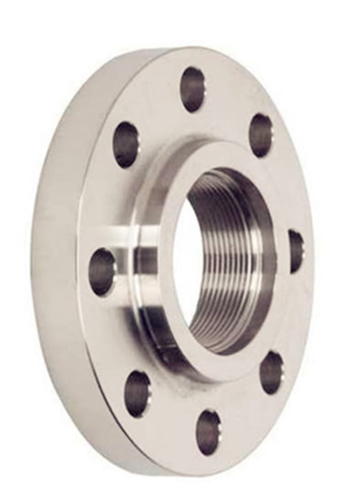 Threaded Screwed Flanges - Steel, Customized Sizes, Silver Color | Cnc Finished, Asme Standard, Crack-free Installation, Galvanized Surface