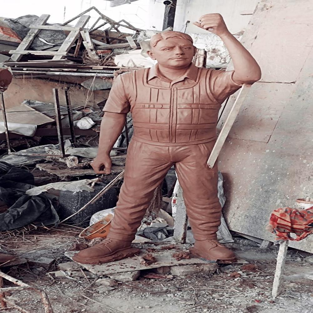 Fibre workers sculptures