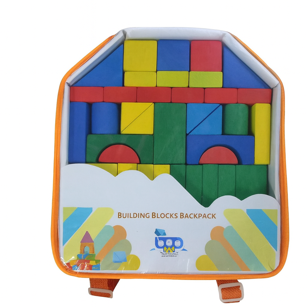 SCHOOL BAG WITH BLOCKS