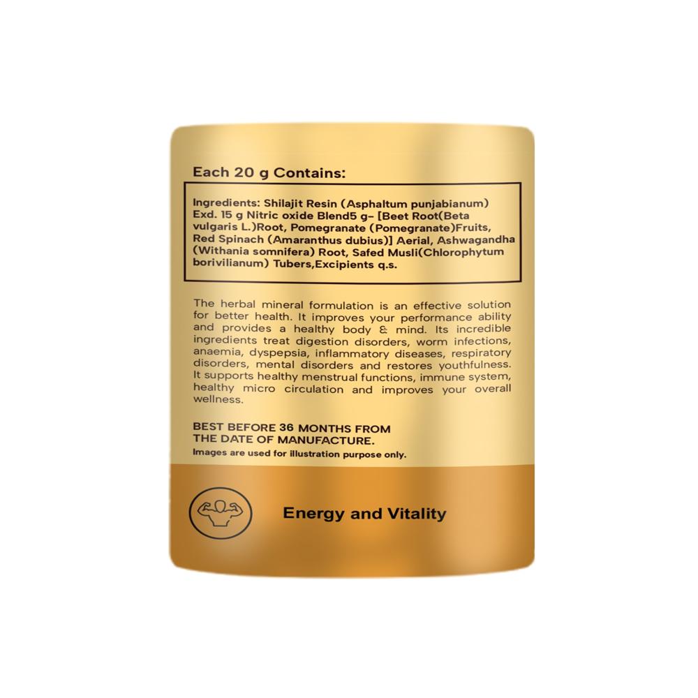 OG99 ShilajiNOx Pure Shilajit Infused With Naturals Nitric Oxide Boosters