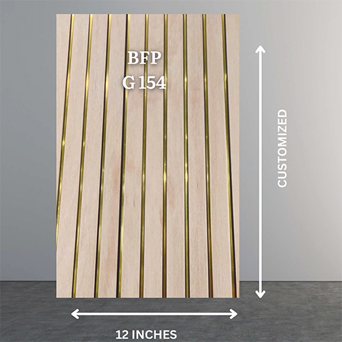 12 Inch PVC Golden Line Flute Wall Panel