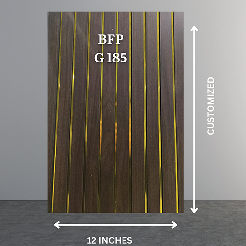 BFP G185 12 Inch PVC Golden Line Flute Wall Panel