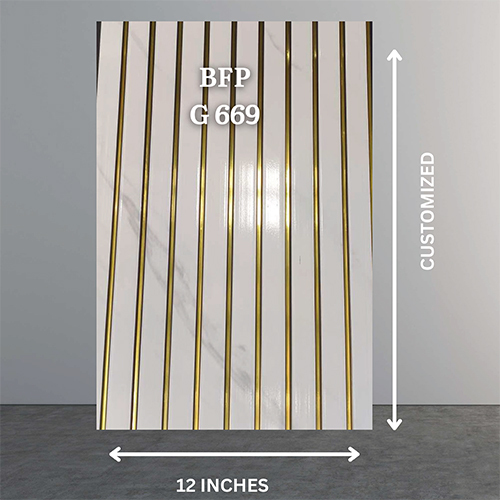 BFP G669 12 Inch PVC Golden Line Flute Wall Panel