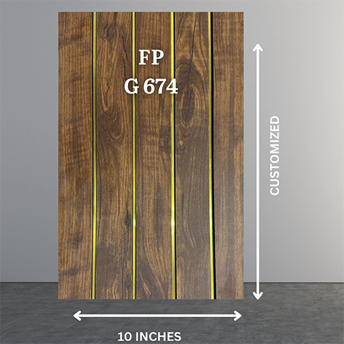 FP G674 10 Inch PVC Golden Line Flute Wall Panel