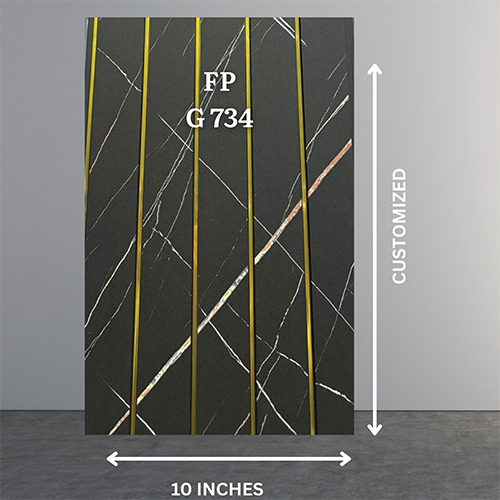 FP G734 10 Inch PVC Golden Line Flute Wall Panel