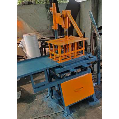 Manual Vibrating 6 Brick Making Machine - Color: Customised