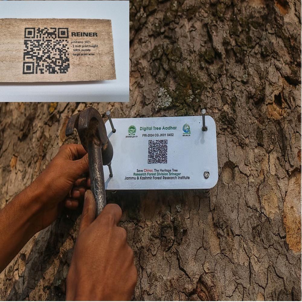 Portable Qr Code Printer For Timber Traceability - Color: Black