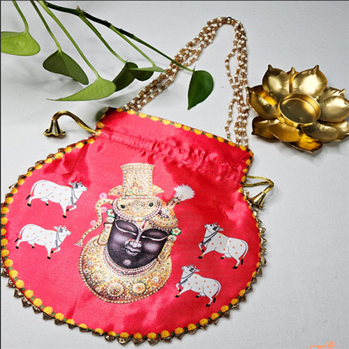 Shreenath Ji Potli Bag - Color: Multicolor