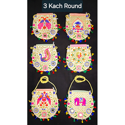 3 Mirror Embroidery Bags - Color: Multicolor