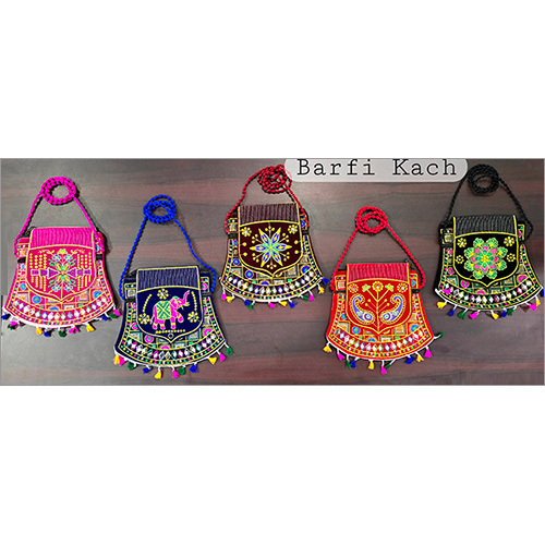 Barfi Farsa Flap Passport Bag - Color: Multicolor