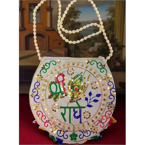 Round Radhe Crossbody Bag - Color: Multicolor