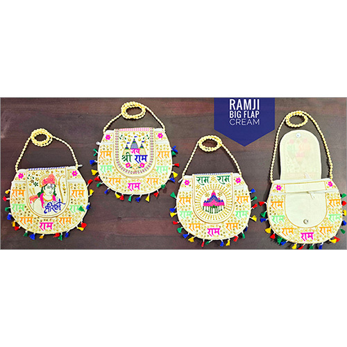 Shree Ram Cross Body Bag - Color: Multicolor