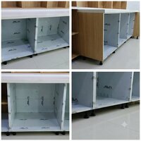 Stainless Steel Sink Base Cabinet - Counter Top Size: Rectangle