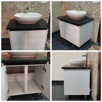 304 Stainless Steel Bathroom Vanity - Finish: Glossy